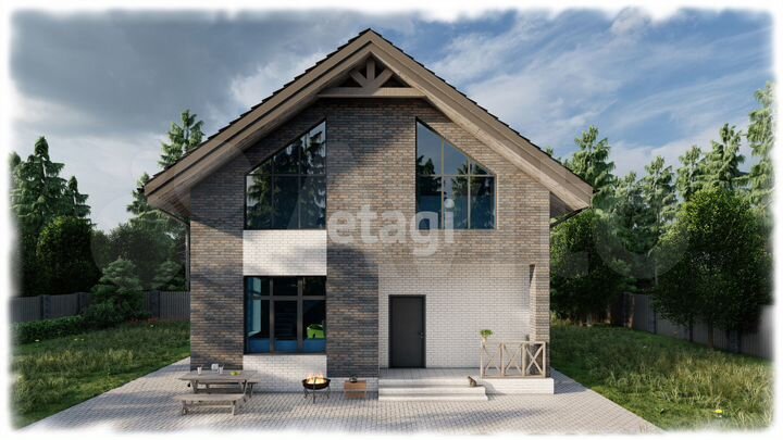 Коттедж 113 м² на участке 12 сот.