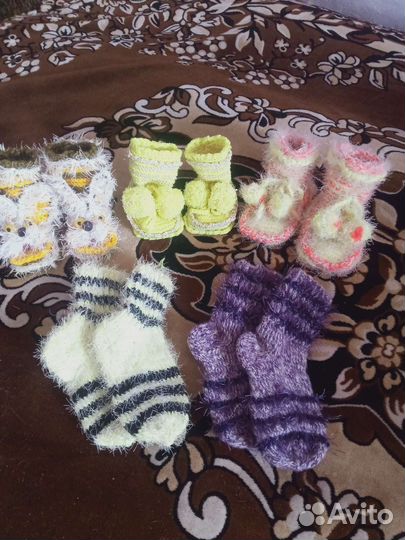 Пинетки,носки детские, взрослые