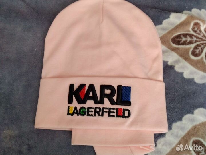 Разные шапка и снуд детский