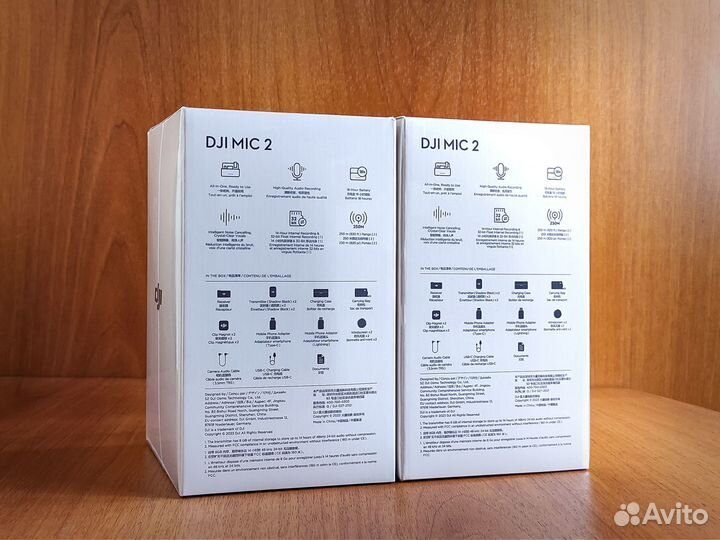 Микрофон Dji Mic 2 (2TX+1RX+Кейс) Новый