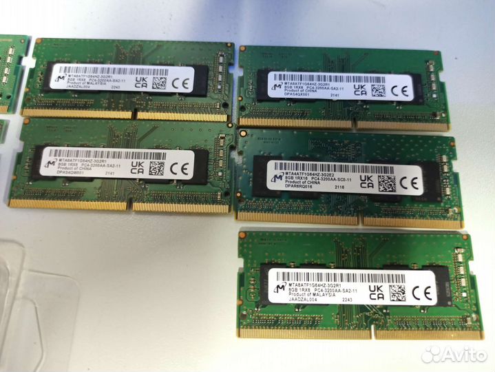 Оперативная память DDR4 8GB so-dimm ноутбучная