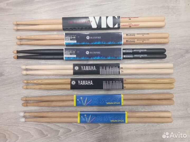 Барабанные палочки D/stick,yamaha,B/fire,VIC 5А,5В