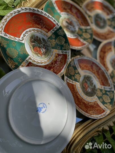 Старинные тарелки «Oscar Sсhlеgеlmilсh»