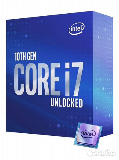 Процессор intel core i7 10700k box новый