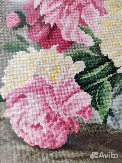 Картина, вышитая крестом, ручная работа