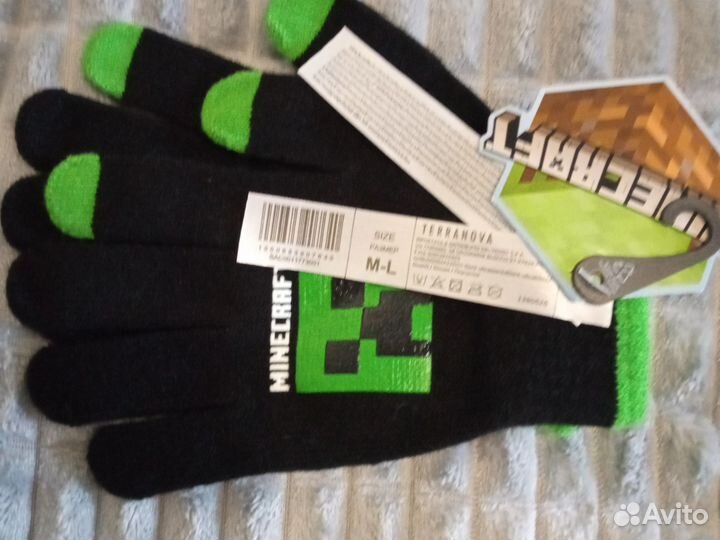 Minecraft. Шапка, снуд, перчатки