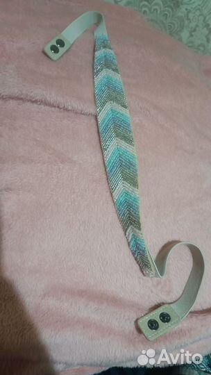 Пояс на резинке, бисер