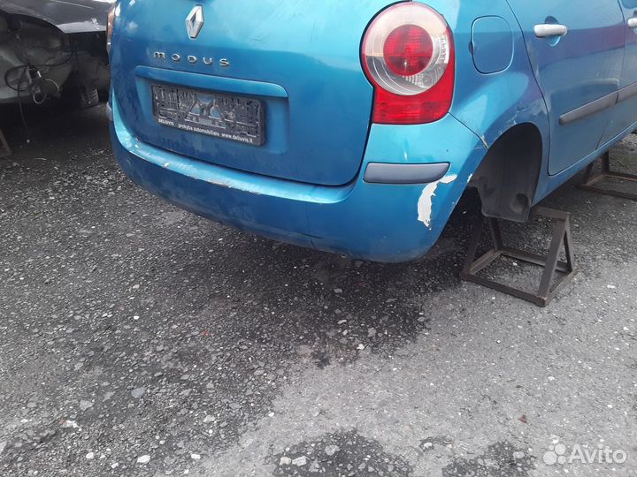 Бампер задний Renault Modus 2006г