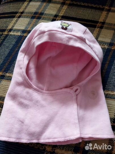 Детская шапка,шлем, капор, размер 42-44