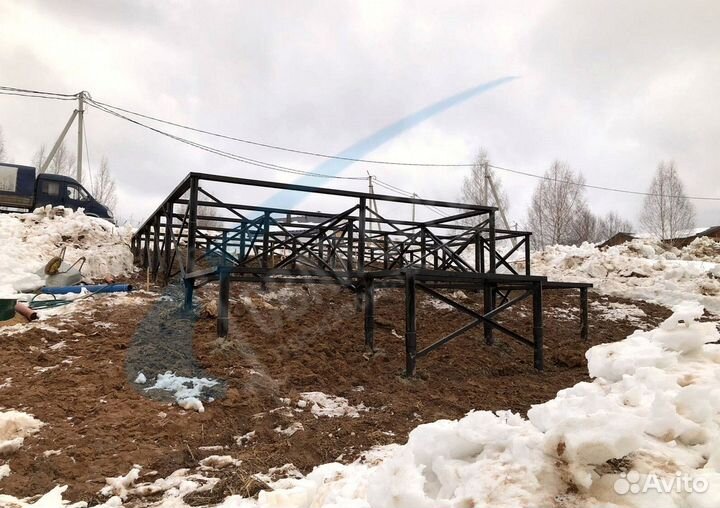 Винтовые сваи / монтаж