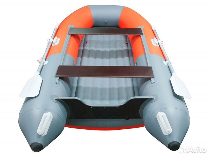 Лодка пвх Gladiator E350S оранжево/темно-серый