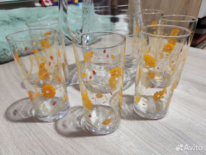 Графин и 6 стаканов