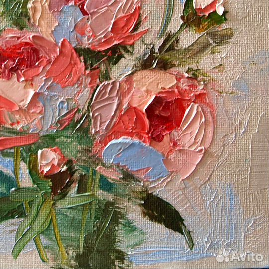 Картина маслом цветы 