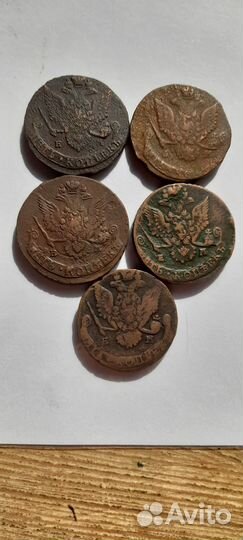 Медные царские пятаки