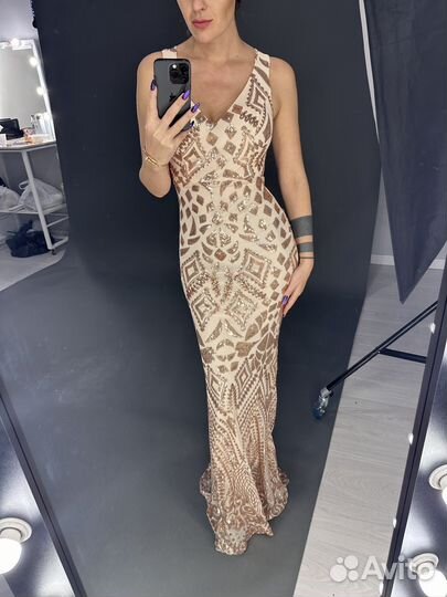 Платье в пол вечернее 42 44