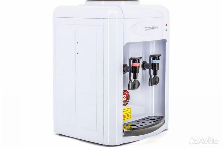 Кулер для воды Aqua Work 0.7TKR бело-черный 24608