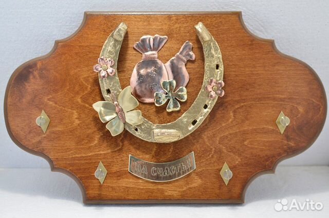 Ключница с подковой ручной работы