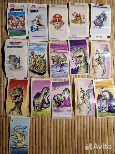 Вкладыши от жвачек цена за все