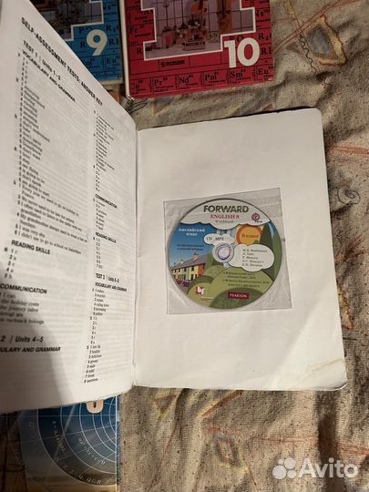 Учебники алгебра, геометрия, химия, физика, англ