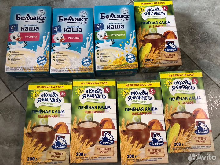 Детские каши молочные
