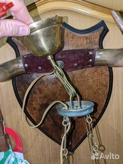 Антикварная люстра свечная в стиле ампир