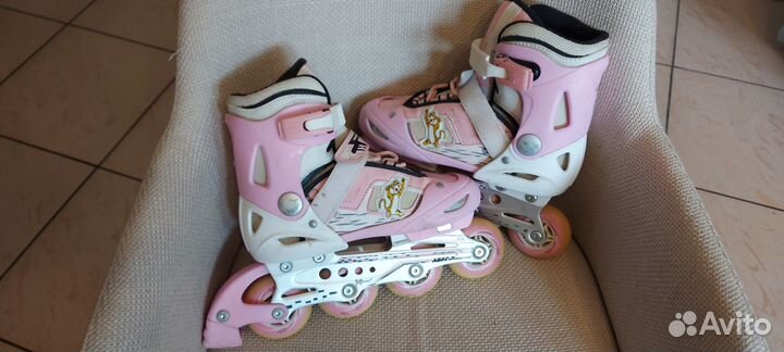 Роликовые коньки детские раздвижные 33 36
