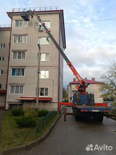 Аренда и услуги манипулятора, стрела 20 м, борт 8 т, 5.8 м