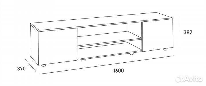 Тв-Тумба modul 1600