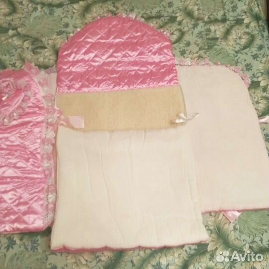 Конверт на выписку для девочки осень зима