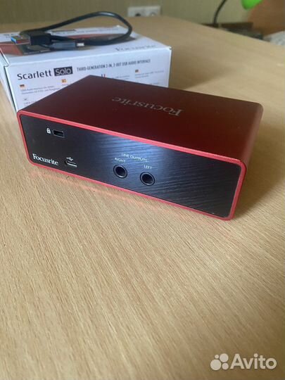 Звуковая карта Focusrite Scarlett Solo 3rd gen