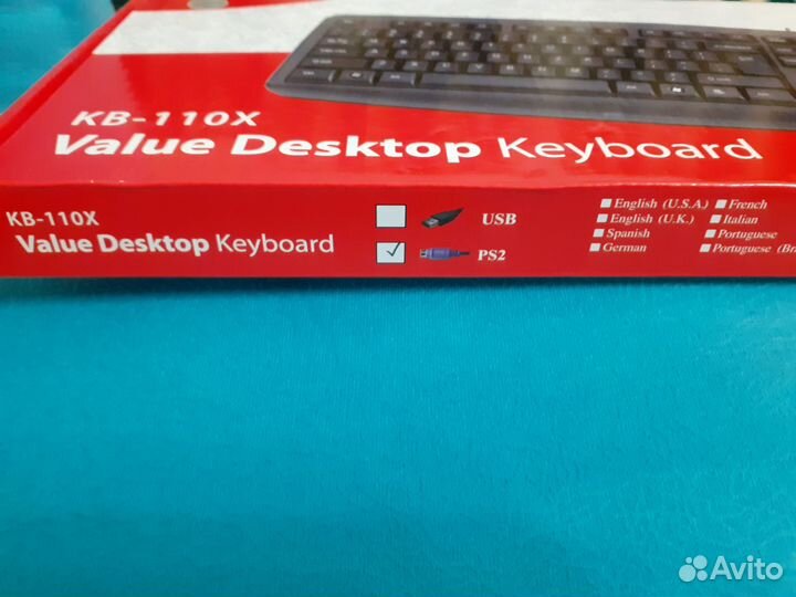 Новая Клавиатура Genius KB-110X Black PS2
