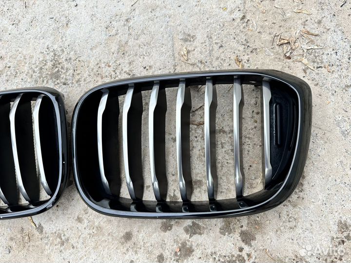 Бмв х3 г 01 х4 г02 решетка ноздри cerium grey