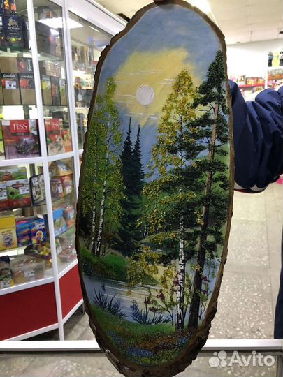 Картина на дереве