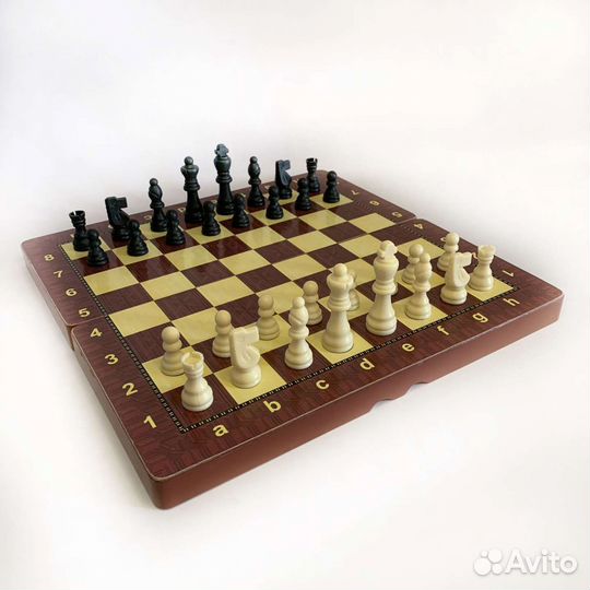 Шахматы Нарды Шашки 3 в 1, 40х40