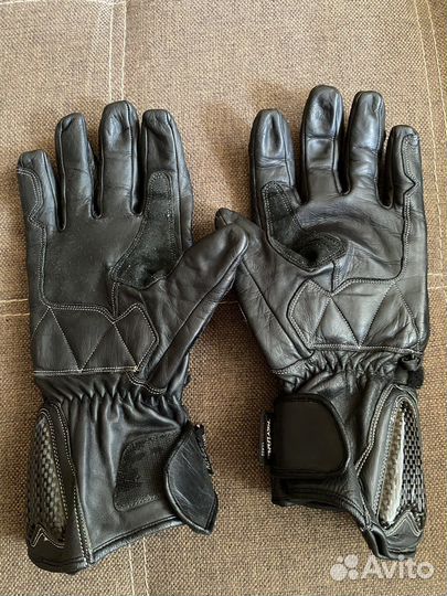 Перчатки мото фирменные кожаные kevlar hunter