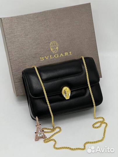 Сумка bulgari bvlgari женская кожа
