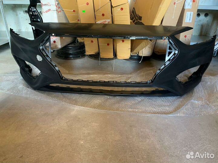 Бампер передний hyundai solaris 2017