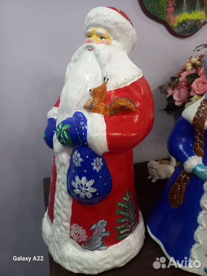 Дед Мороз и снегурочка СССР пластик