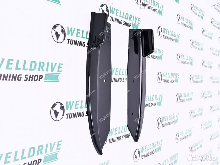 Лезвия задние BMW X4M F98 pre LCI M Sport черные