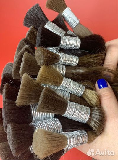 Детские волосы некрашеные, 40см