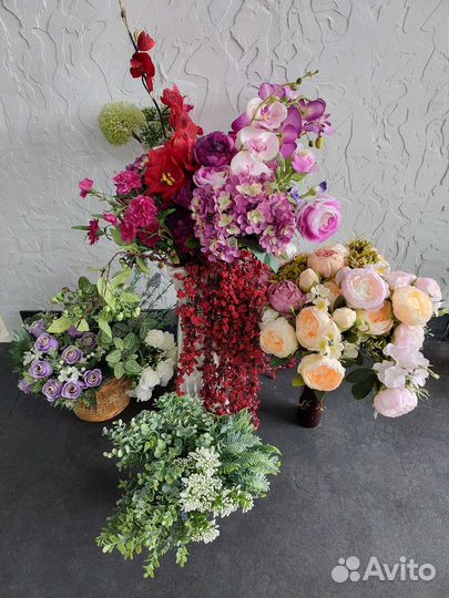 Сухоцветы. Помпасная трава. Искусственные растения