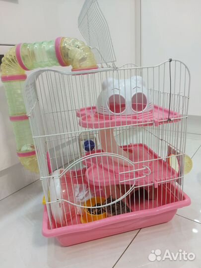 Хомяк с клеткой