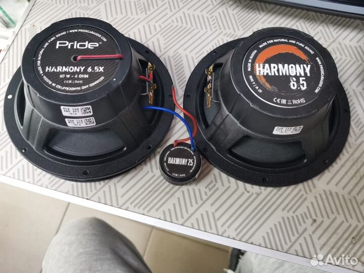 Усилитель 4 канальный pride + динамики pride