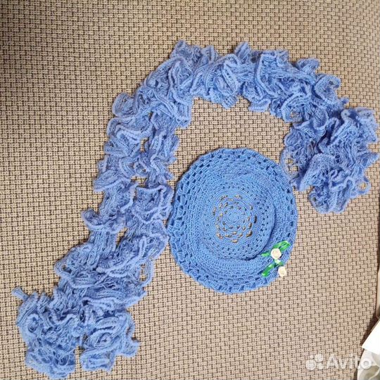 Женский шарф, берет