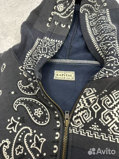 Зип-худи Kapital Paisley Print оригинал