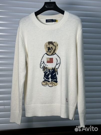 Polo ralph lauren свитер с мишкой