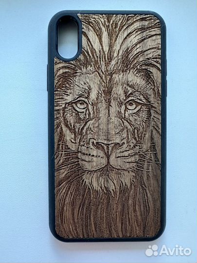 Чехол мужской из дерева на iPhone XR