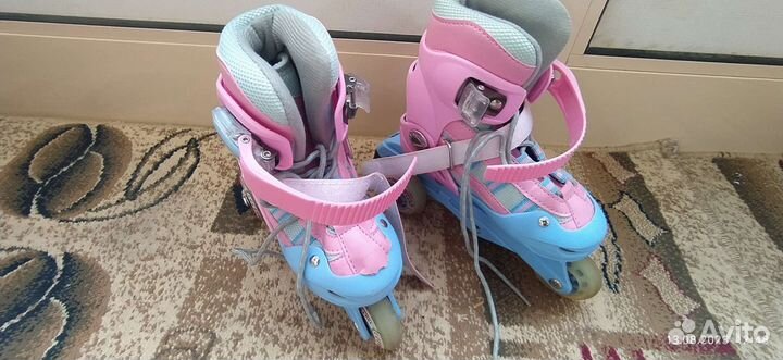 Ролики детские раздвижные трехколесные