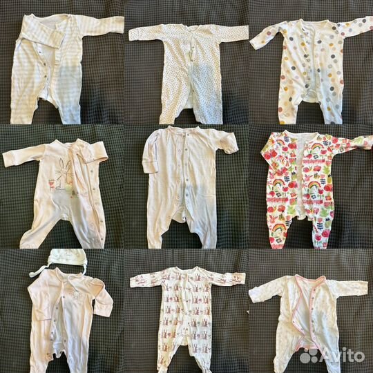 Детская одежда для девочки от 0 до 6 месяцев