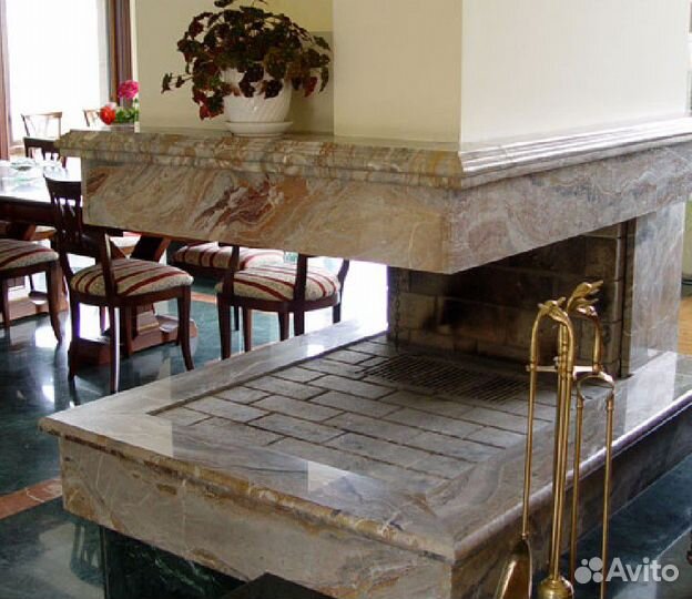 Камины из натурального камня